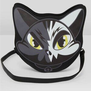 Killstar ✦ Maneki‑Neko Black Cat Handbag ✦ Faux Leather Kreeptures Shoulder Bag